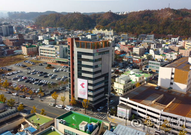 포항시 북구 대신동에 위치한 경북콘텐츠지원센터 전경. 포항시 제공