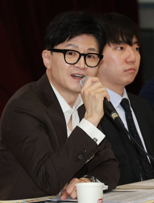 국민의힘 한동훈 비상대책위원장이 24일 서울 숭실대학교 한경직기념관에서