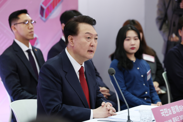 윤석열 대통령이 25일 경기도 의정부시청 대강당에서 열린 