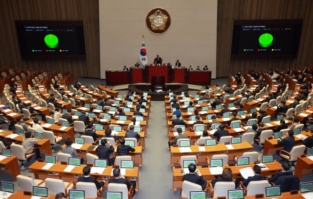 국회가 법조인 출신이 여타 직업군에 비해 너무 많다는 지적이 나왔다. 사진은 지난달 25일 국회 본회의에서 달빛고속철도 건설을 위한 특별법안 가결이 선포되고 있는 모습. 연합뉴스