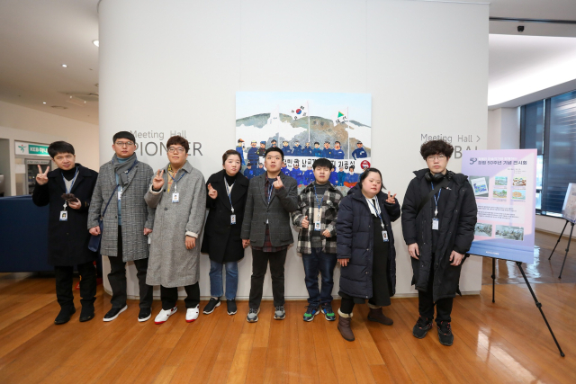 현대엔지니어링 사내 미술작가. 현대엔지니어링 제공