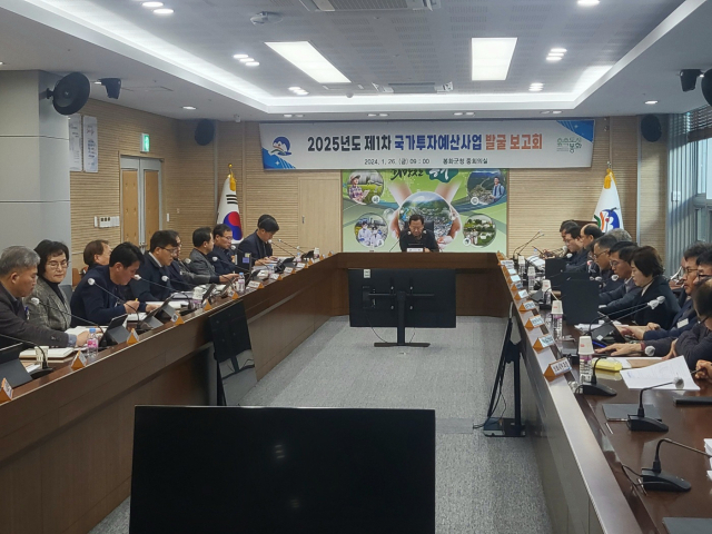 봉화군이 2025년 국가투자예산 발굴 보고회를 개최하고 있다. 봉화군 제공
