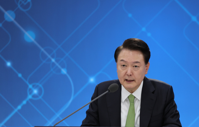 윤석열 대통령이 30일 경기도 성남시 판교제2테크노밸리기업지원허브에서 열린 