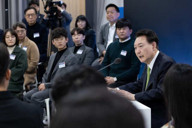 윤석열 대통령이 30일 경기도 성남시 판교제2테크노밸리기업지원허브에서 열린 