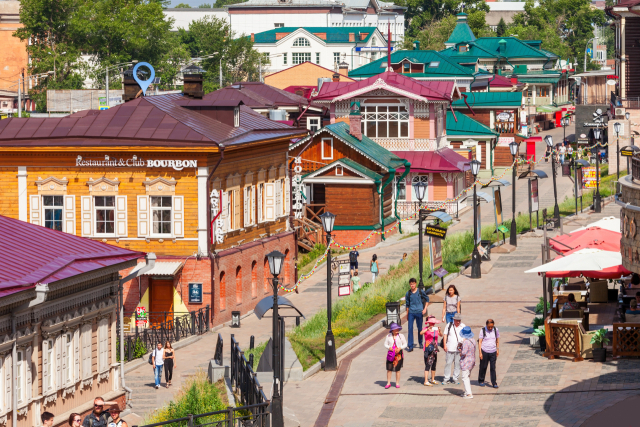 이르쿠츠크 시내. 시베리아의 파리로 불린다.