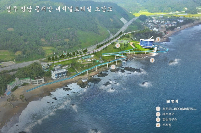 동해안 내셔널 트레일 조성사업 조감도. 경주시 제공