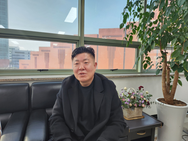 김영배 구미시씨름협회장. 이영광 기자