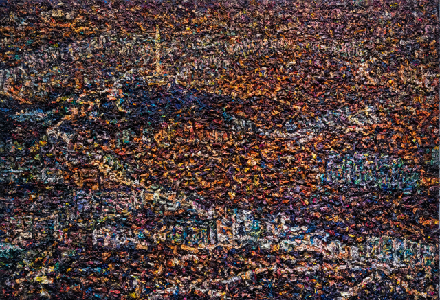 김도엽, 도시의 밤, Oil on canvas, 210.0×145.0cm, 2022.