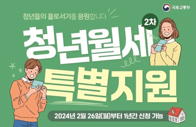 청년월세 홍보포스터.