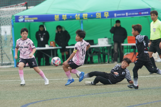 강원온리원 VS 부산연산SC 팀간의 치열한 접전 모습. 고도현 기자