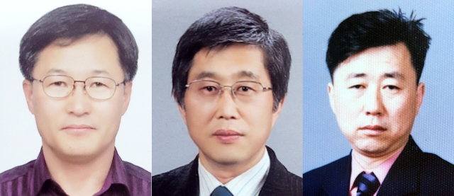 류상우 이사장, 백윤기 부이사장, 조칠순 부이사장 (왼쪽부터)
