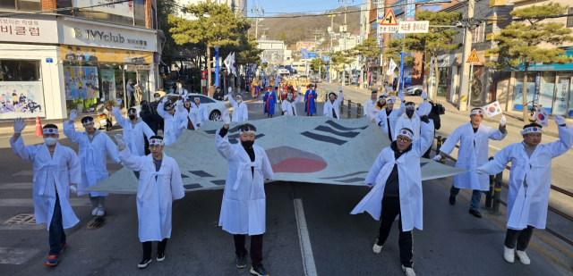 안동시는 29일 105주년 3.1절 만세운동 재현행사를 가지고 한국독립운동의 성지임을 대내외에 알렸다. 엄재진 기자