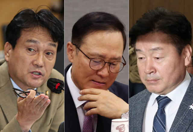 안민석, 홍영표, 기동민. 연합뉴스