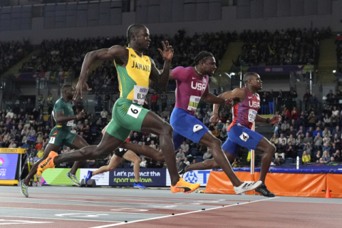 콜먼, 라일스 꺾고 세계실내육상선수권 남자 60ｍ 우승…6초41