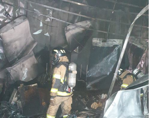 구미 전자제품 제조 공장서 화재…3천만원 재산피해 발생