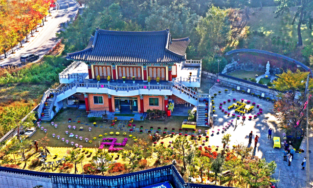 경북 칠곡군 석적읍 박통사(朴統寺) 전경.