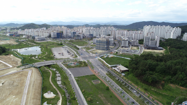 아파트가 밀집한 경북도청 1단계 신도시 전경. 매일신문 DB
