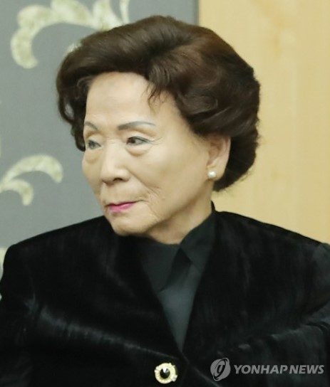 손명순 여사. 연합뉴스