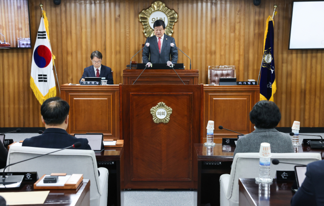 영주시의회 본회의장 모습. 영주시의회 제공