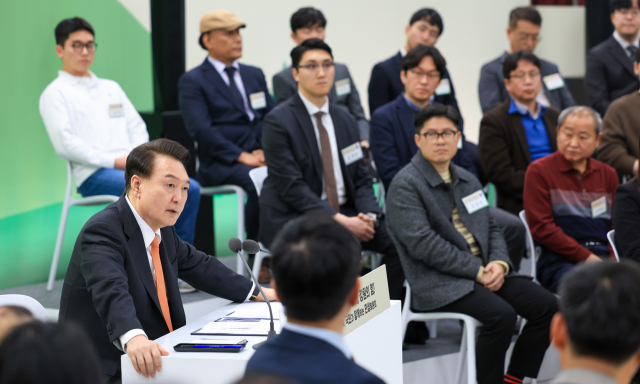 윤석열 대통령이 11일 강원특별자치도 춘천 강원도청 별관에서 