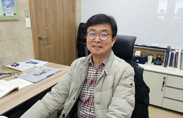 안기진 대한건축사협회 구미지역건축사회장. 조규덕 기자
