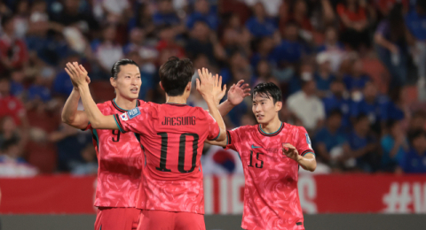 '이재성 선제골' 한국, 태국과 전반전 1-0 리드