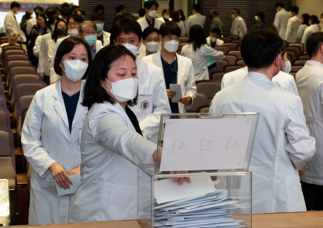 25일 오전 서울 고려대학교 안암병원에서 열린 