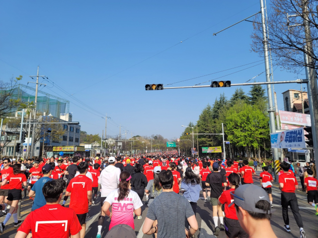 7일 오전 8시 30분쯤 대구 수성구 대구스타디움 일대에서 