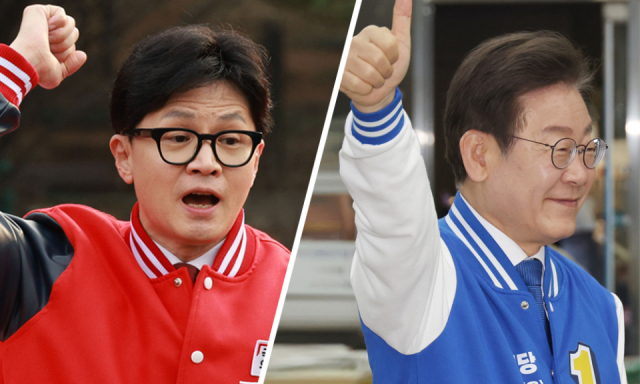 한동훈 국민의힘 비상대책위원장과 이재명 더불어민주당 대표(오른쪽). 연합뉴스