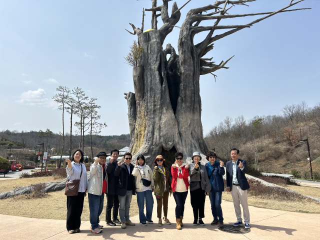 지난달 진행한 국내 주요여행사 대상 팸투어 모습. 대구문화예술진흥원 제공