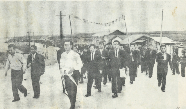 4·19 당시 경북대학교 학생들의 시위 모습. 대구문화예술진흥원 박물관운영본부 제공