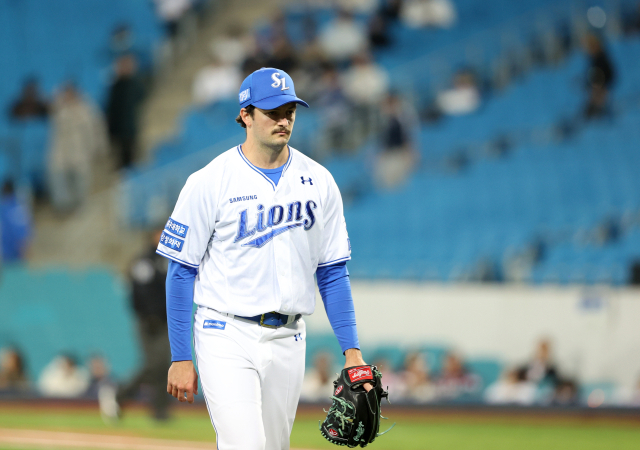 삼성 라이온즈의 1선발 역할을 아직 제대로 해내지 못하고 있는 코너 시볼드. 삼성 제공