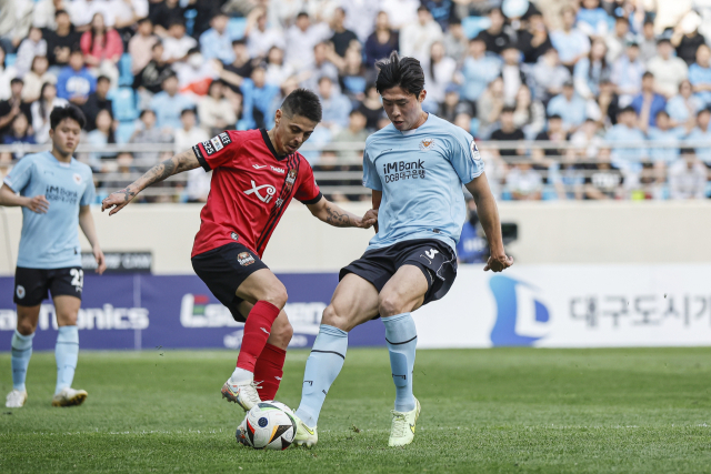 대구FC 젊은피 안창민 선수(오른쪽). 대구FC 제공