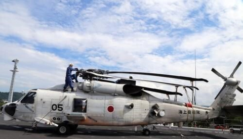일본 해상자위대 헬기 2대 야간훈련중 태평양 추락