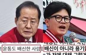홍준표, 한동훈. 연합뉴스, 각 페이스북