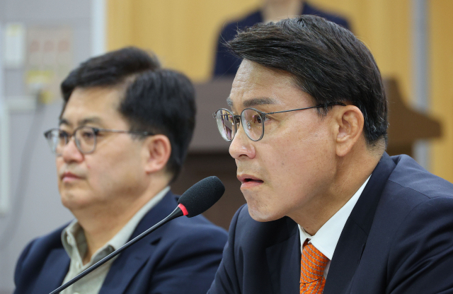국민의힘 윤상현 의원이 22일 오전 국회의원회관에서 열린