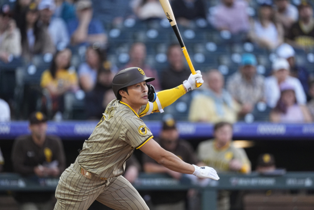 MLB 김하성, 2타점 결승 적시타 치는 등 멀티 히트