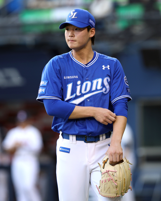 삼성 라이온즈의 신예 이호성이 1일 서울 잠실구장에서 열린 KBO리그 두산 베어스와의 경기에 선발 등판했다. 삼성 제공