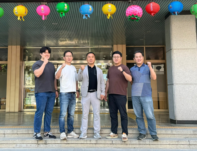 대구북부경찰서 형사2팀. 왼쪽부터 신봉석 형사, 김상우 형사, 조규진 팀장, 전우진 형사, 신현록 형사다. 대구북부경찰서 제공