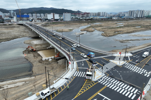 지난 3월 개통한 경주 황금대교 전경. 경주시 제공