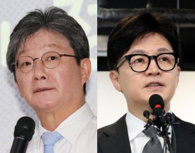 국민의힘의 유승민 전 의원, 한동훈 전 비상대책위원장