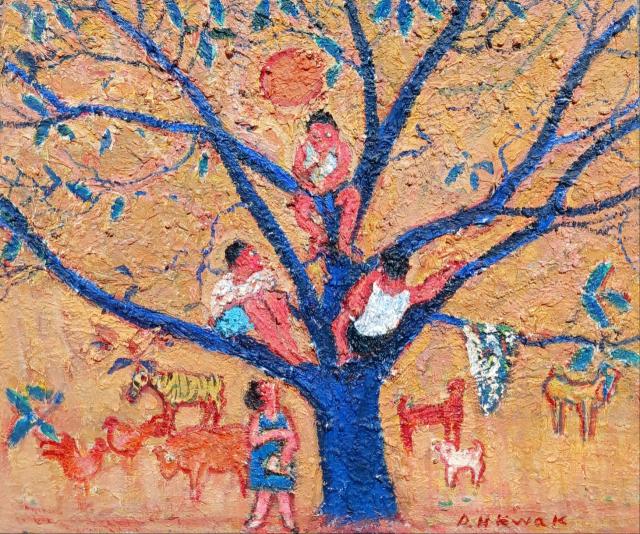 곽동효, 회상, Oil+Acrylic on canvas.