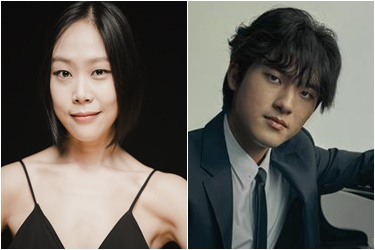 제13회 대원음악상 대상을 받은 피아니스트 손열음(왼쪽)과 신인상을 받은 임윤찬. 대원문화재단·연합뉴스 제공