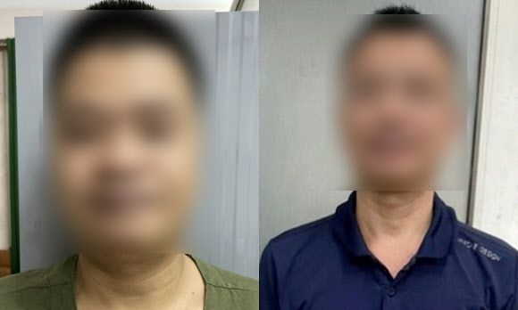 한국 남성들에게 매춘을 알선한 베트남 남성 투안(왼쪽)과 탕. VN익스프레스