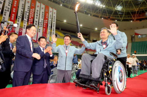 경상북도장애인체육대회 구미서 성황리 팡파르…13개 종목서 열전