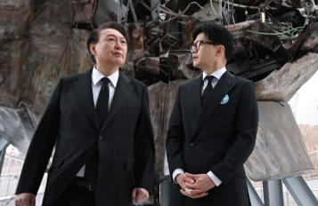 윤석열 대통령과 국민의힘 한동훈 대표. 연합뉴스