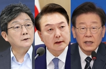 유승민, 윤석열, 이재명. 연합뉴스