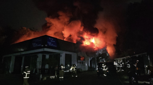 지난 26일 대구 수성구 고모동 한 일반음식점 내 휴게실에서 불이 시작돼 30분 만에 꺼졌다. 대구소방안전본부 제공