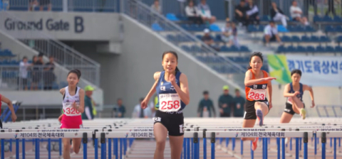 대구육상 샛별 김서현, 100mH 여중부 한국신기록