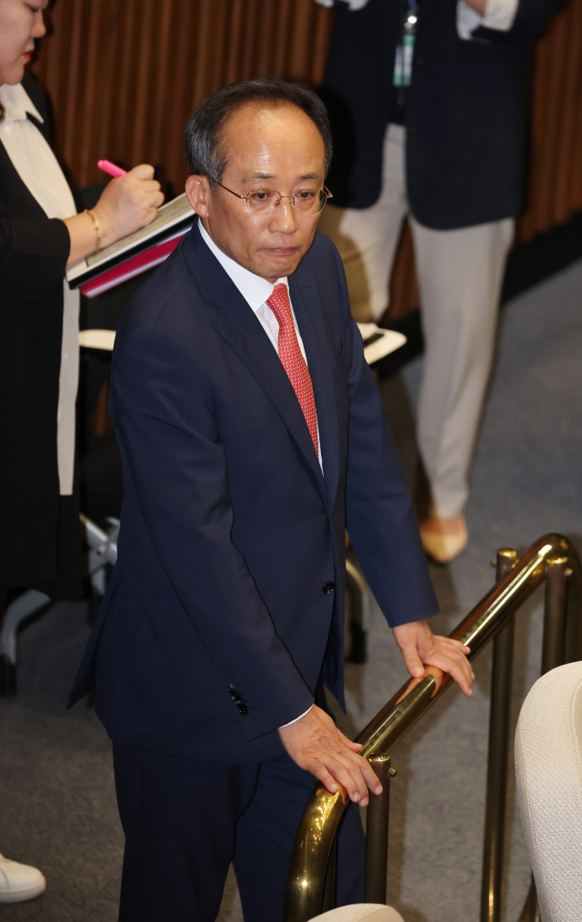 국민의힘 추경호 원내대표가 28일 오후 국회에서 재의결 안건으로 상정된